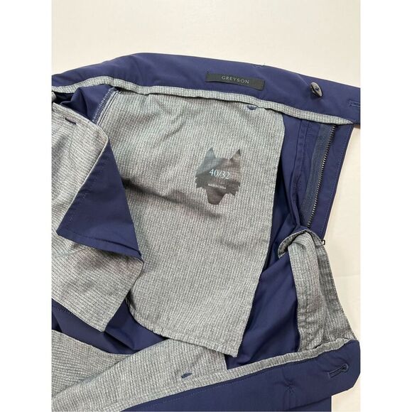 Greyson Montauk Navy Blue Performance Resort Golf Pants Stretch Size 40×32 EUC - Picture 7 of 7